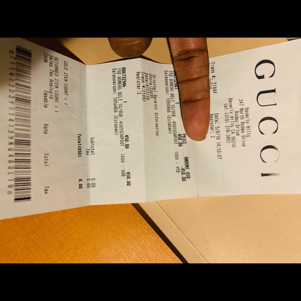 Authentic Gucci belt